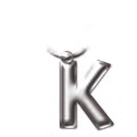 That Company Called If Solid Metal Initial Keyring - K 2211